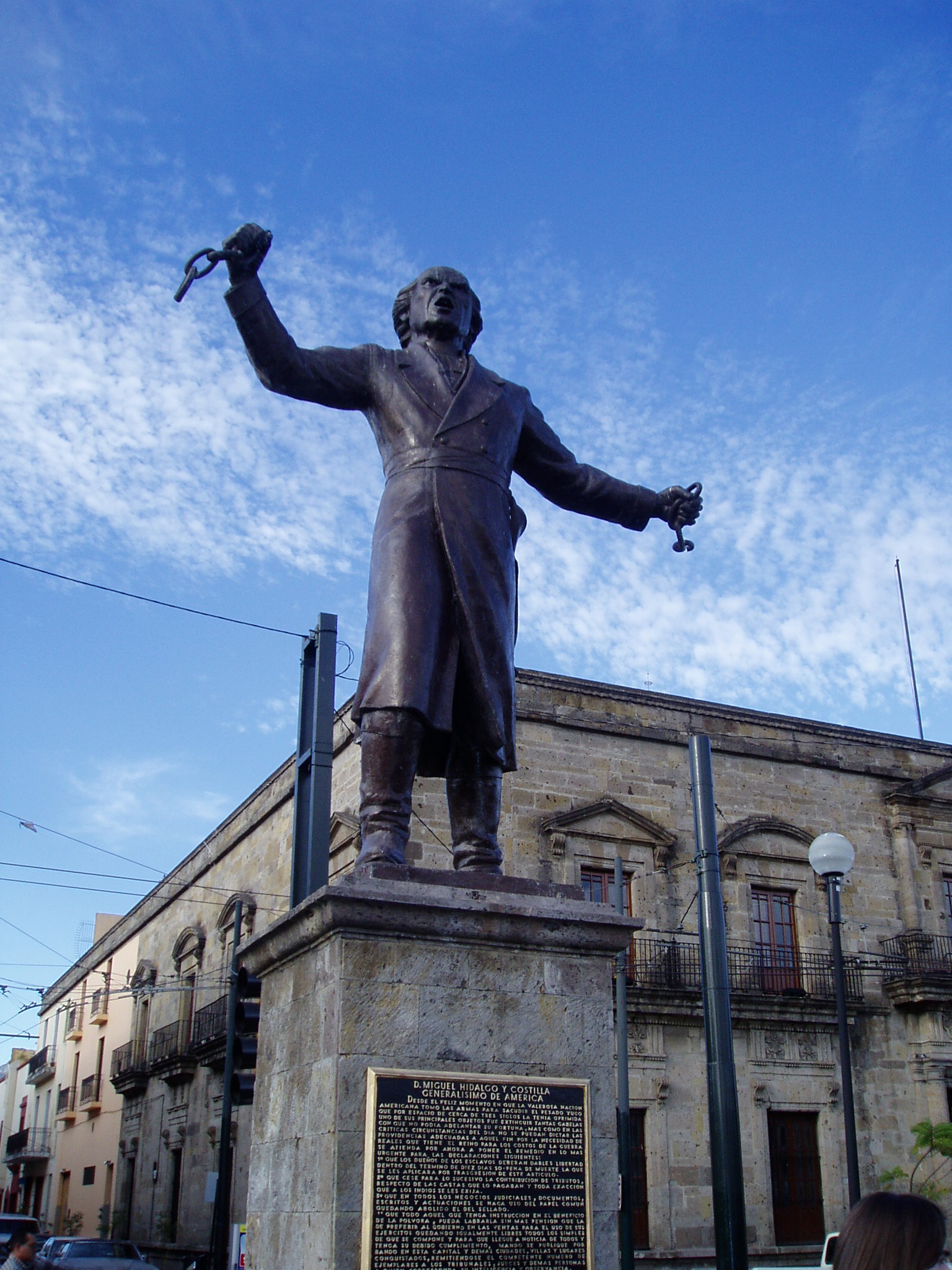 Estatua de Miguel Hidalgo en Plaza de la Liberación, Guadalajara